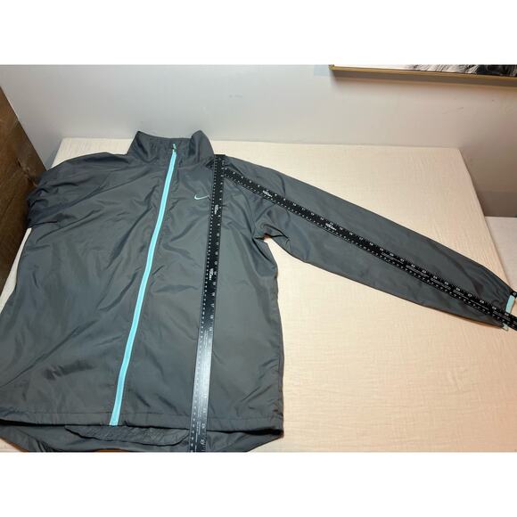 Nike Athletic Dept Packable Gray Windbreaker‎ Full Zip Jacket Womans Size Med - Picture 3 of 6